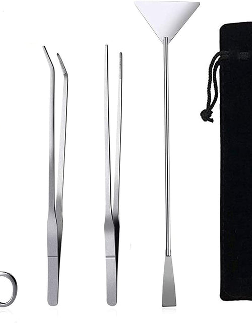 Load image into Gallery viewer, Aquarium Aquascaping Tool, Long Tweezers Scissors Spatula, 4 in 1 Stainless Steel Aquatic Plants Set for Fish Starter Kits, Aquariums Tank and Terrarium
