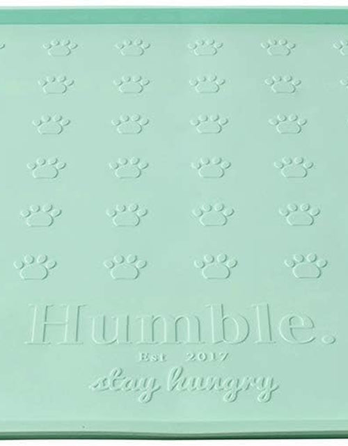 Load image into Gallery viewer, Food Mat Feeding Tray - Non-Slip, Anti-Spill, Raised Dog Food Mat, Easy Clean Waterproof - Premium Quality Silicone - Perfect for Dog Bowl Mat and Cat Feeding Mat Tray, 24" X 16"
