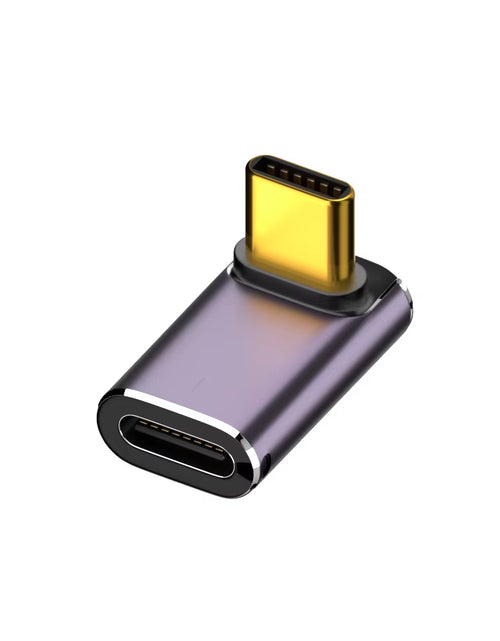 Load image into Gallery viewer, USB 4.0 PD 240W 8K 60Hz Charger Connector for Macbook 40Gbps High Speed USB C OTG U-Shape Straight Angle Male to Female Adapter
