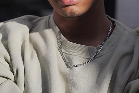 Figaro Chain Necklace Stainless Steel Real Gold Plated Chains for Men Women Jewelry